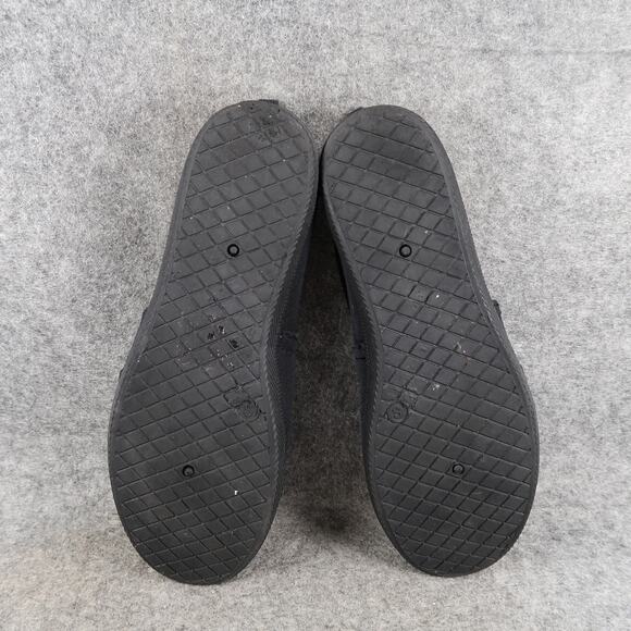 Casual Shoes Womens 6 7 Slip On Loafer Flats Sneakers Comfort Canvas Black - Picture 11 of 12